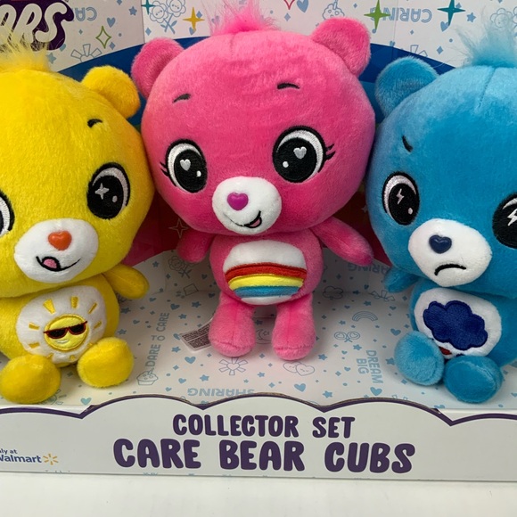 Care Bears Cubs Collector Set of 3 Funahine Cheer Grumpy Stuffed Animal Plush - Picture 3 of 9